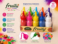 Fruity Rangoli Colours - 10 Vibrant Multicolour Set