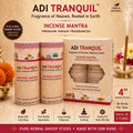 ADI TRANQUIL Incense Mantra - Pure Herbal Dhoop Sticks (Pack of 2 Tubes, 30 Sticks Each)
